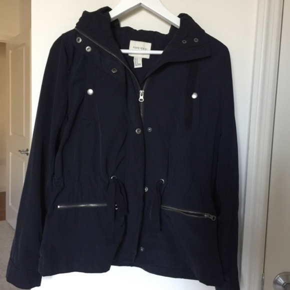 Forever 21 Navy Blue Utility Jacket - Picture 2 of 4